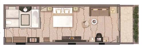 Family Sea View Room Floor Plan