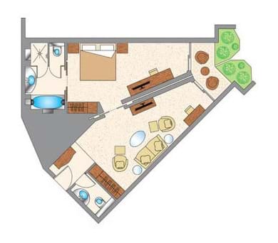 Junior Family Suite Floor Plan